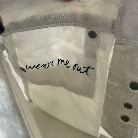 NWT GRLFRND Karolina Silver Metallic Skinny Jean - Picture 8 of 11